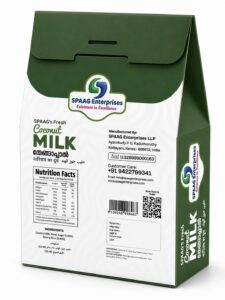 SPAAG's Fresh Coconut Milk 400ml Pouch