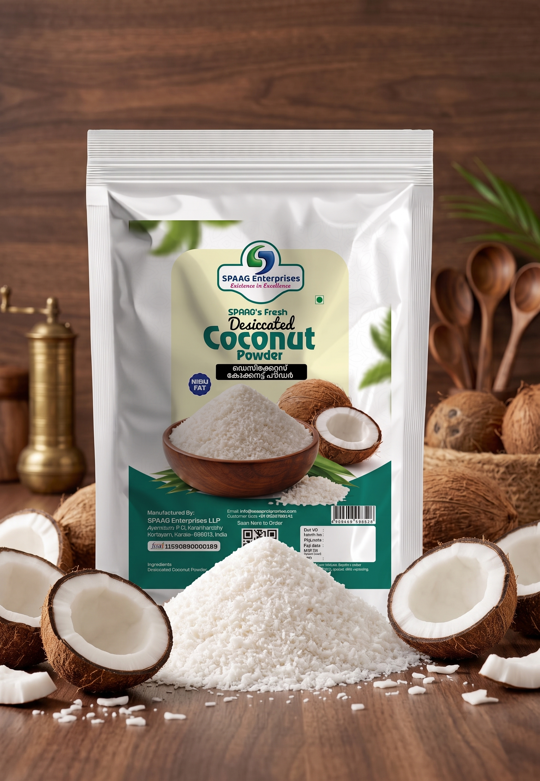 High Fat Desiccated Coconut Image 4 SPAAG's Fresh High Fat Desiccated Coconut
